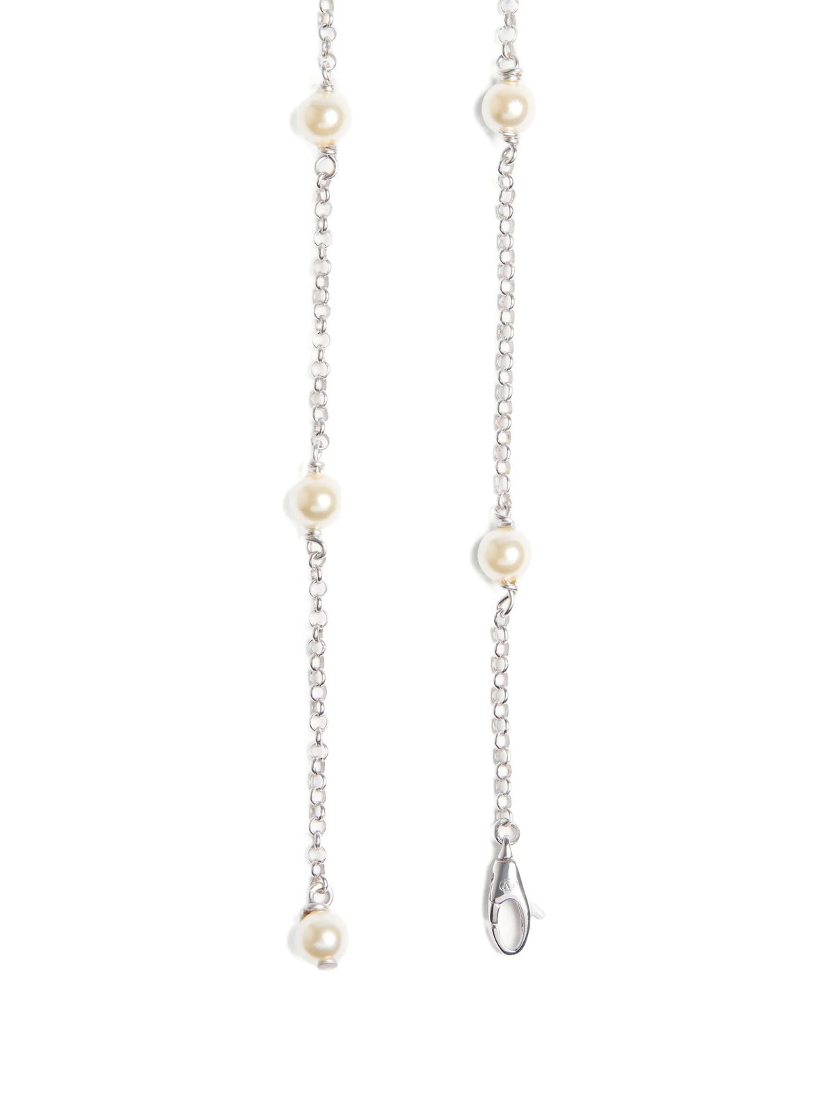 Collana ovalette in metallo, perle e cristalli Swarovski®