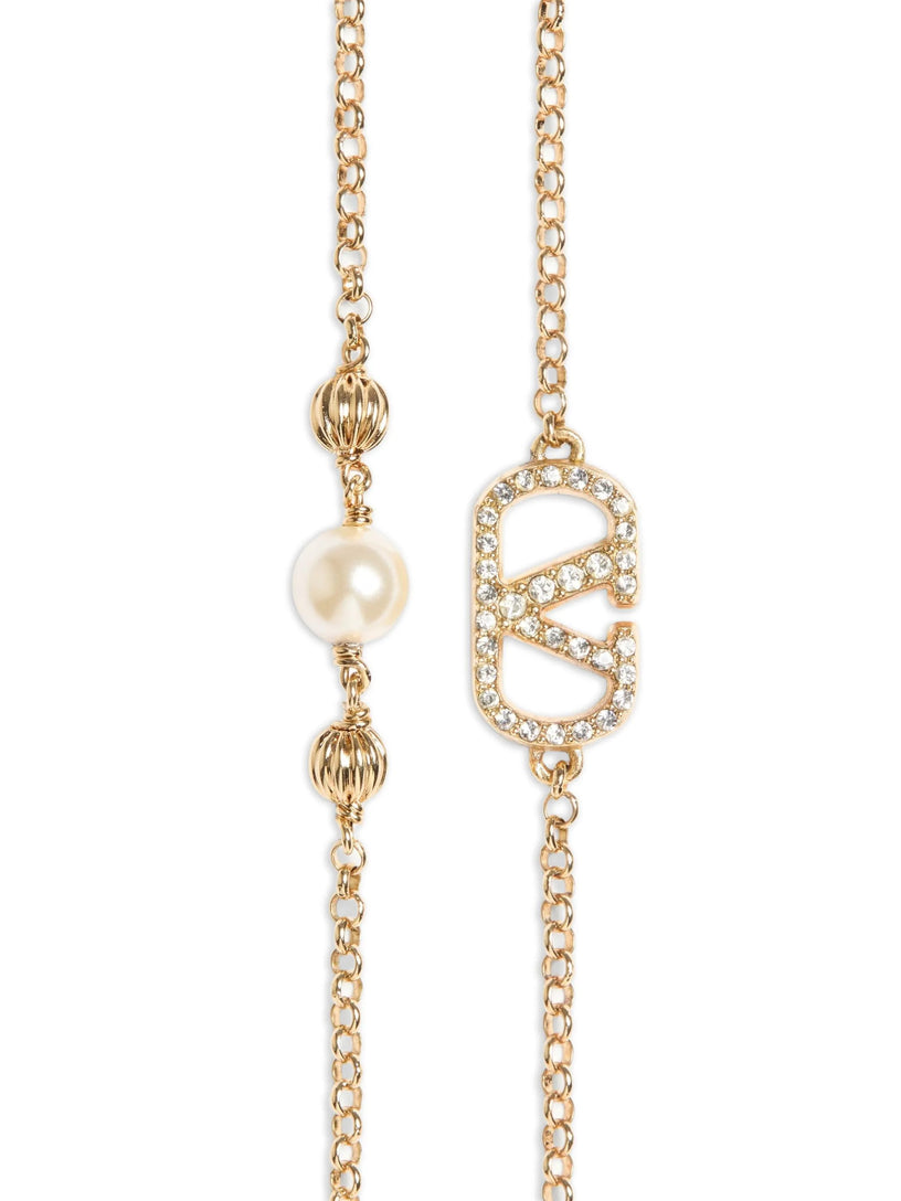 Bracciale Vlogo Signature In Metallo, Perle A E Cristalli Swarovski®