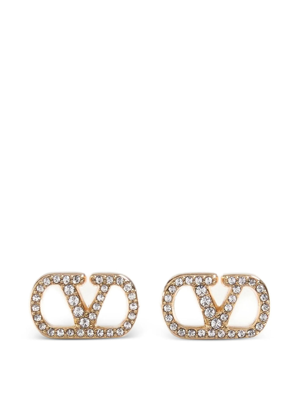 VLogo Signature Earrings In Metal And Swarovski® Crystals