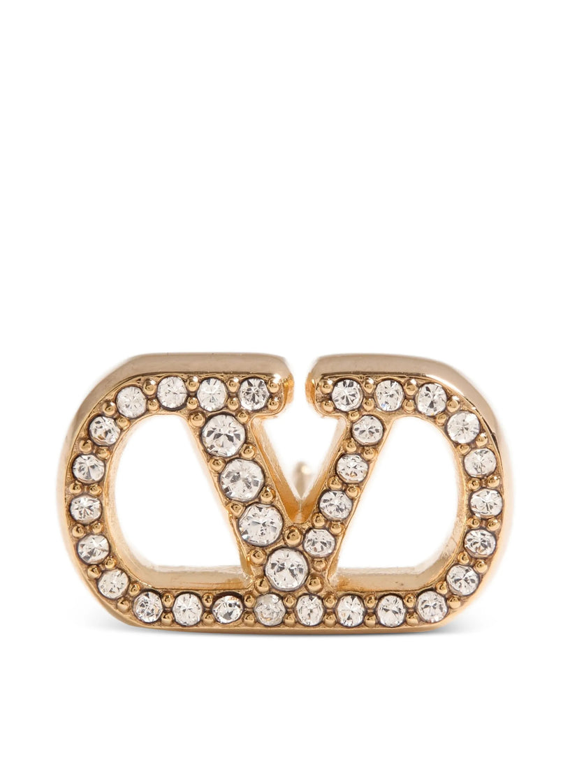 Orecchini VLogo Signature In Metallo E Cristalli Swarovski®