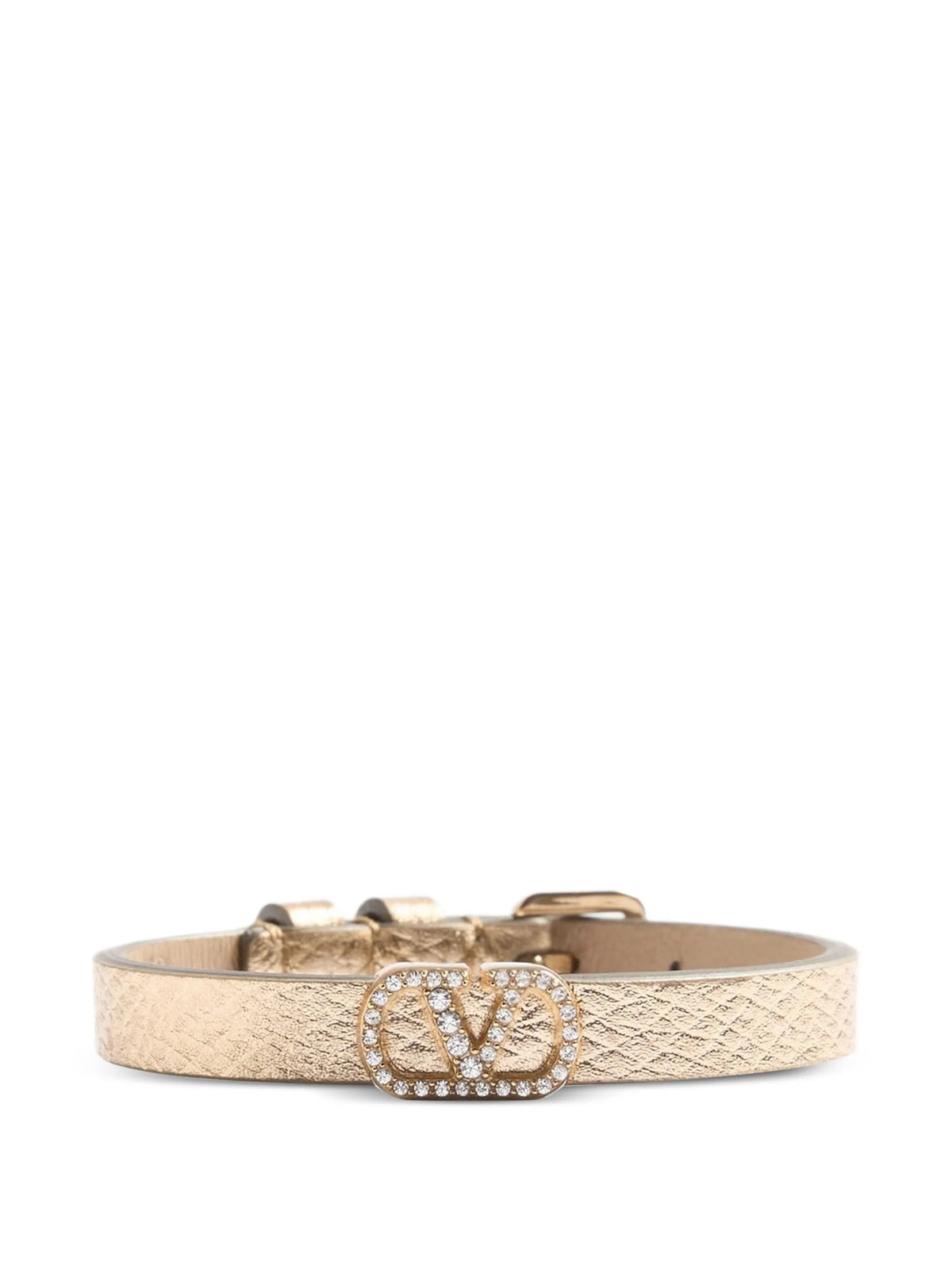 Bracciale VLogo Signature in Pelle Laminata e Cristalli Swarovski®