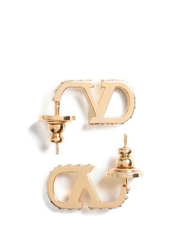 Orecchini VLogo Signature in Metallo e Cristalli Swarovski®