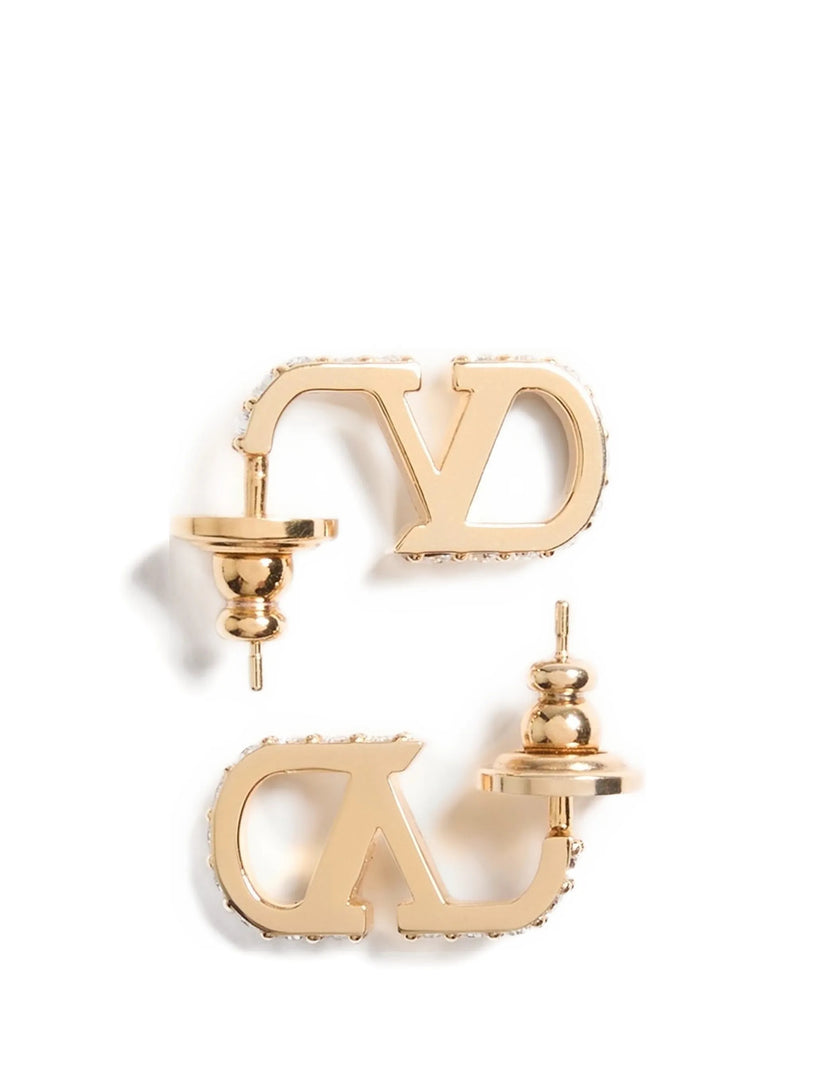 Orecchini VLogo Signature in Metallo e Cristalli Swarovski®