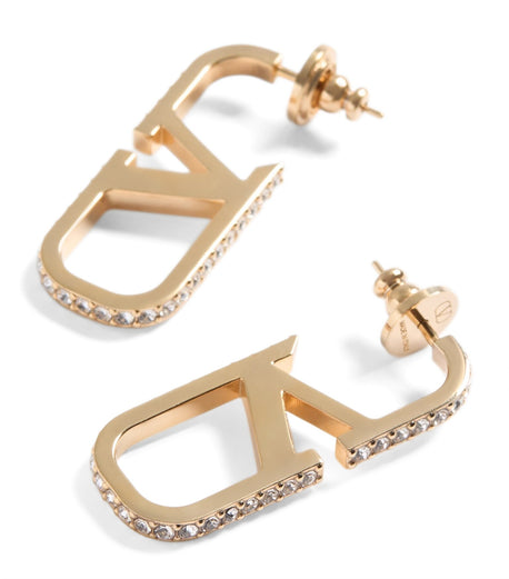 Orecchini VLogo Signature in Metallo e Cristalli Swarovski®