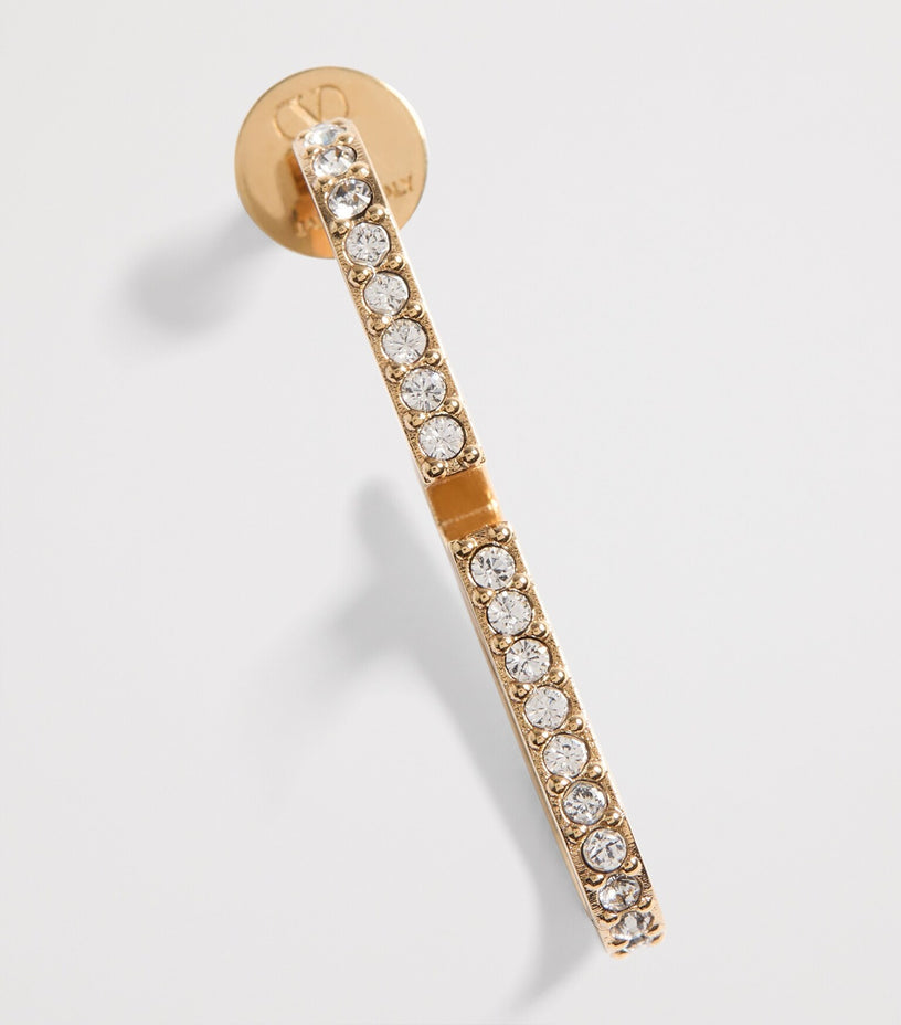 Orecchini VLogo Signature in Metallo e Cristalli Swarovski®