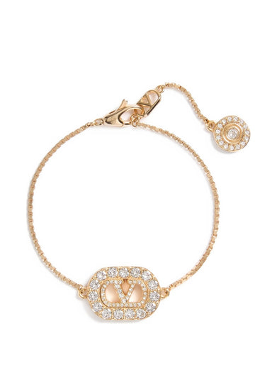 Bracciale VLogo signature in metallo e cristalli Swarovski®