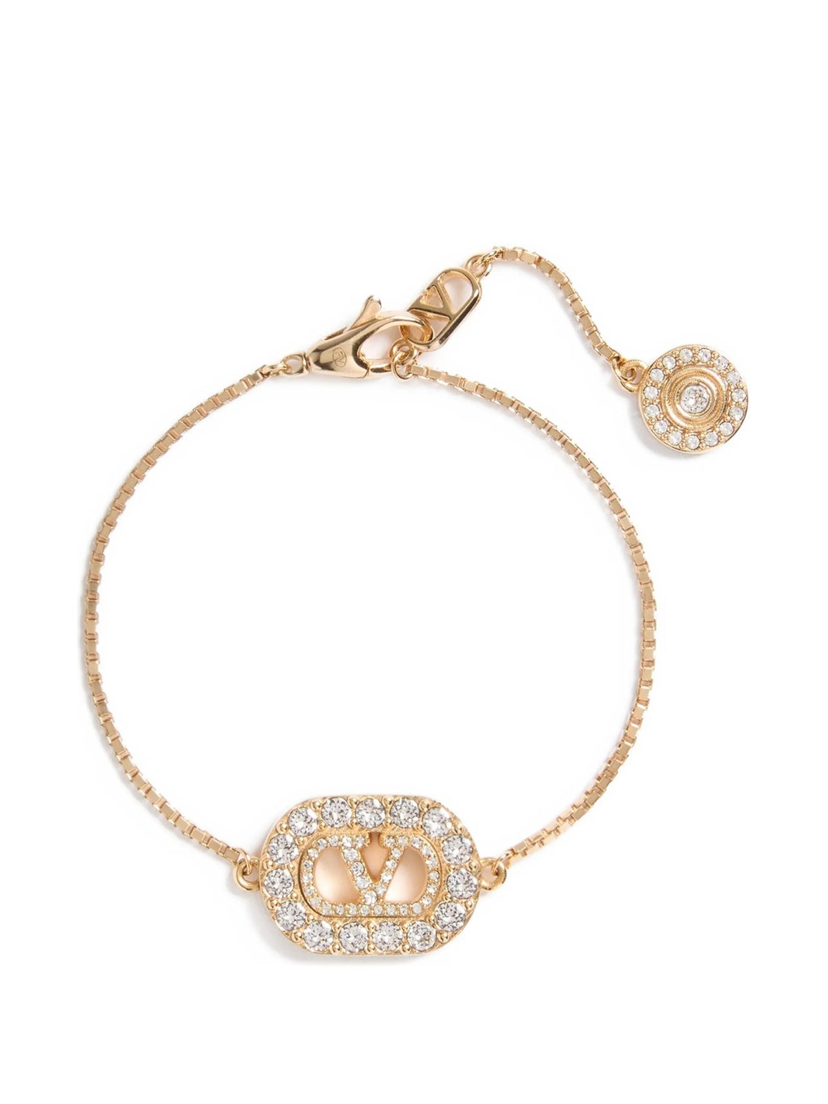 Bracciale VLogo signature in metallo e cristalli Swarovski®