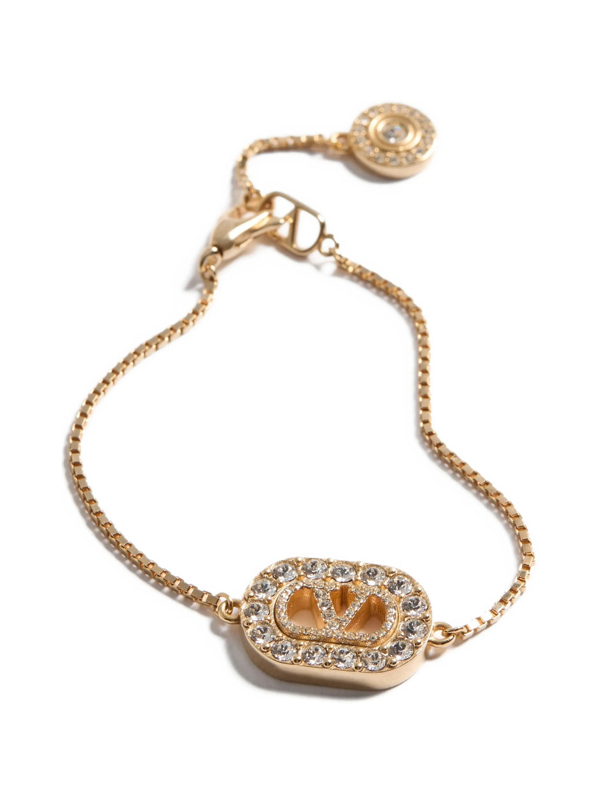 Bracciale VLogo signature in metallo e cristalli Swarovski®