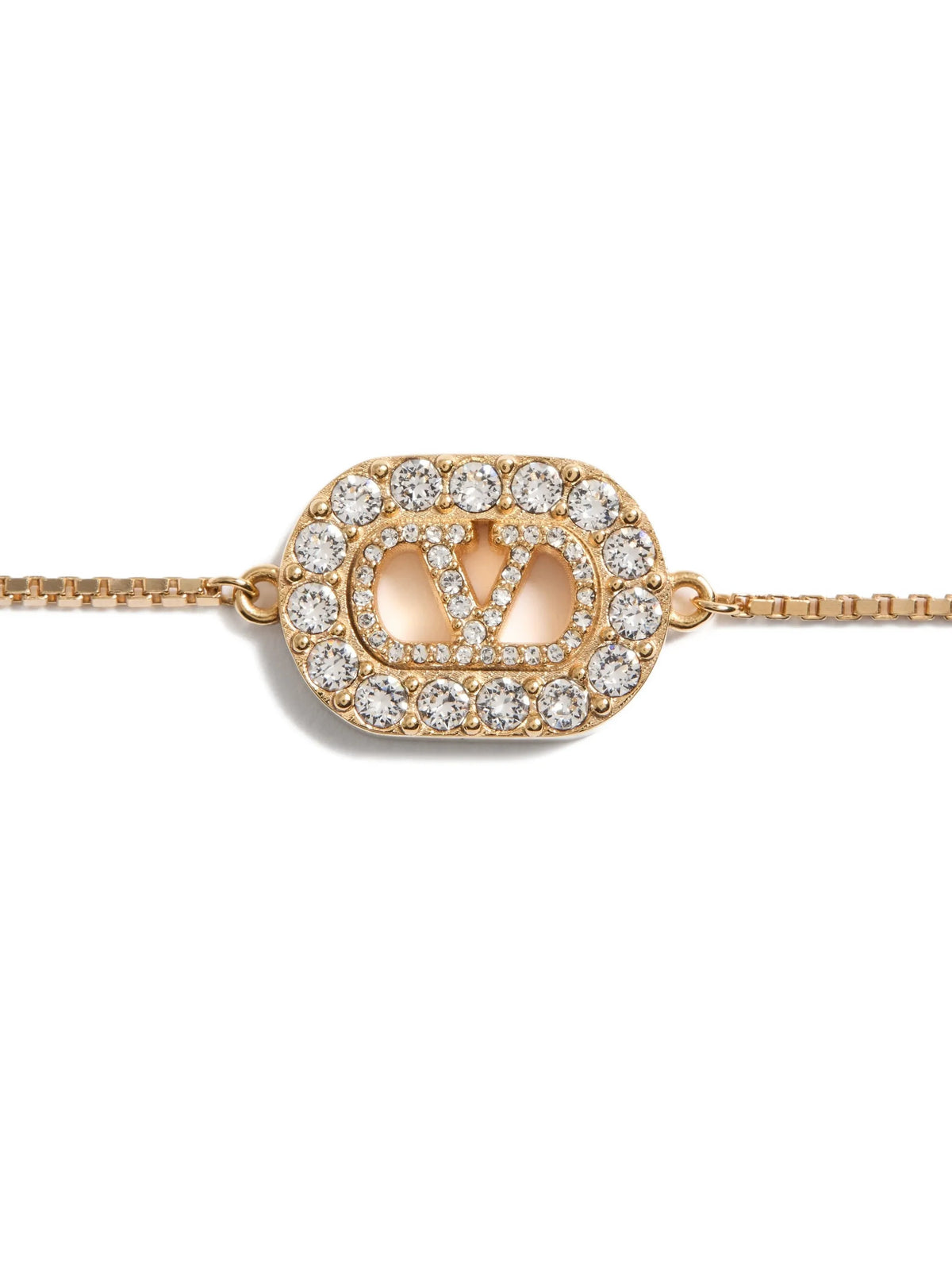 Bracciale VLogo signature in metallo e cristalli Swarovski®