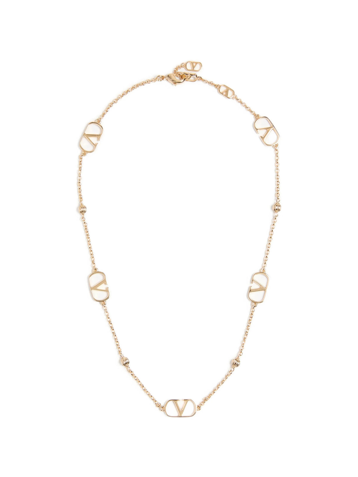 Collana VLogo signature in metallo