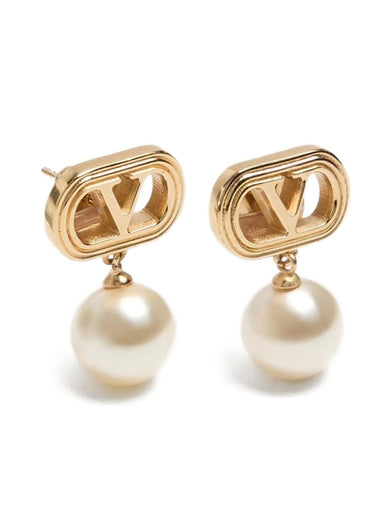 Orecchini Ovalette in metallo e perle Swarovski®