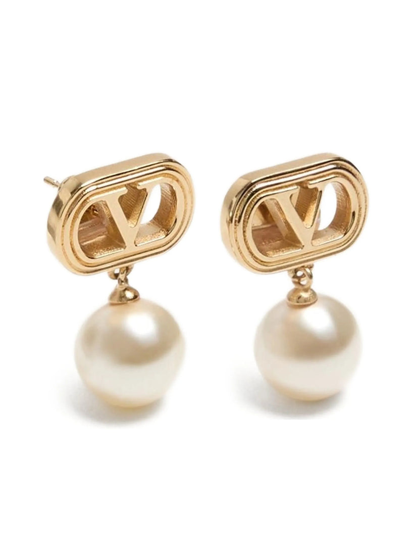 Orecchini Ovalette in metallo e perle Swarovski®