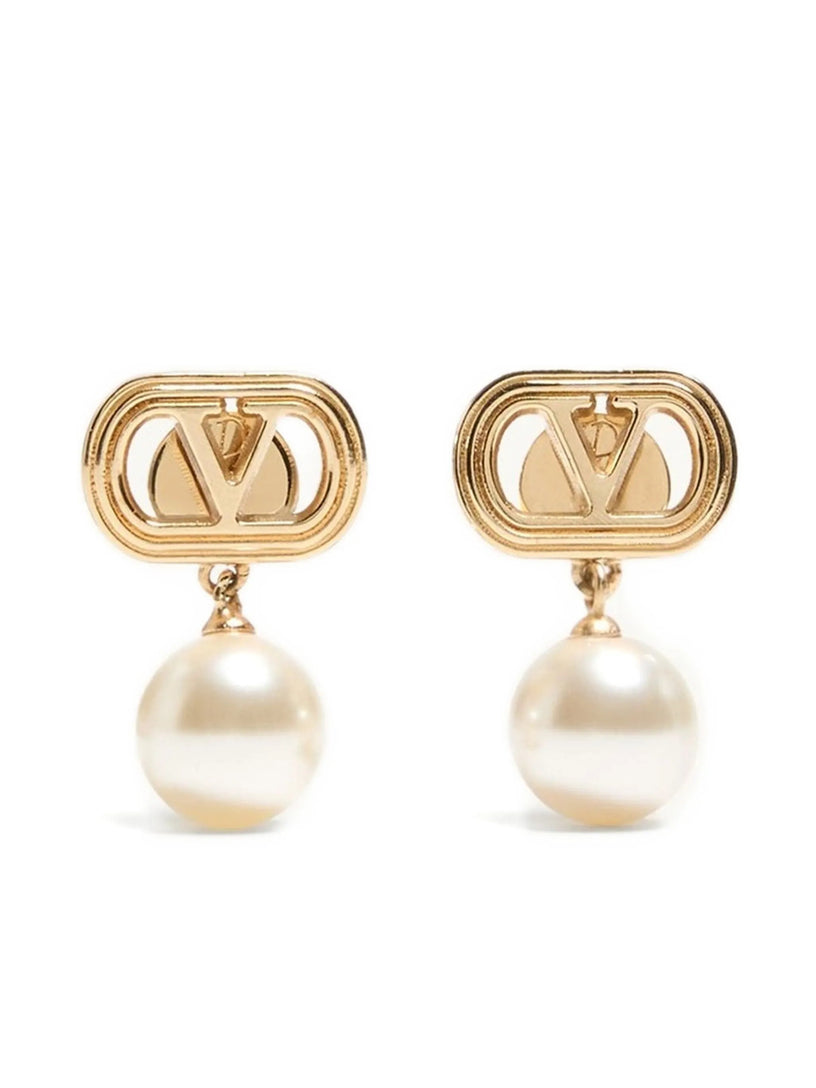 Orecchini Ovalette in metallo e perle Swarovski®