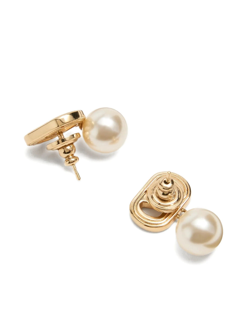 Orecchini Ovalette in metallo e perle Swarovski®