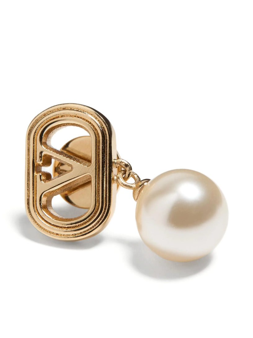 Orecchini Ovalette in metallo e perle Swarovski®