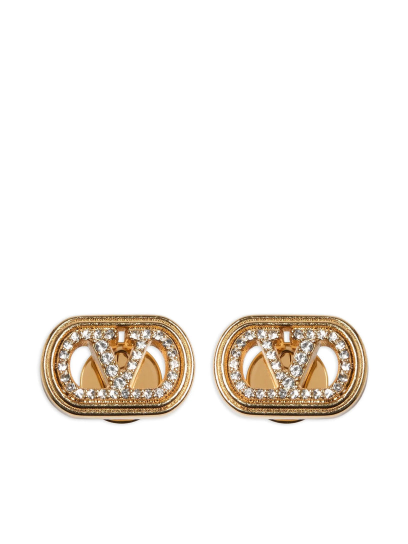 Orecchini Ovalette In Metallo E Cristalli Swarovski®