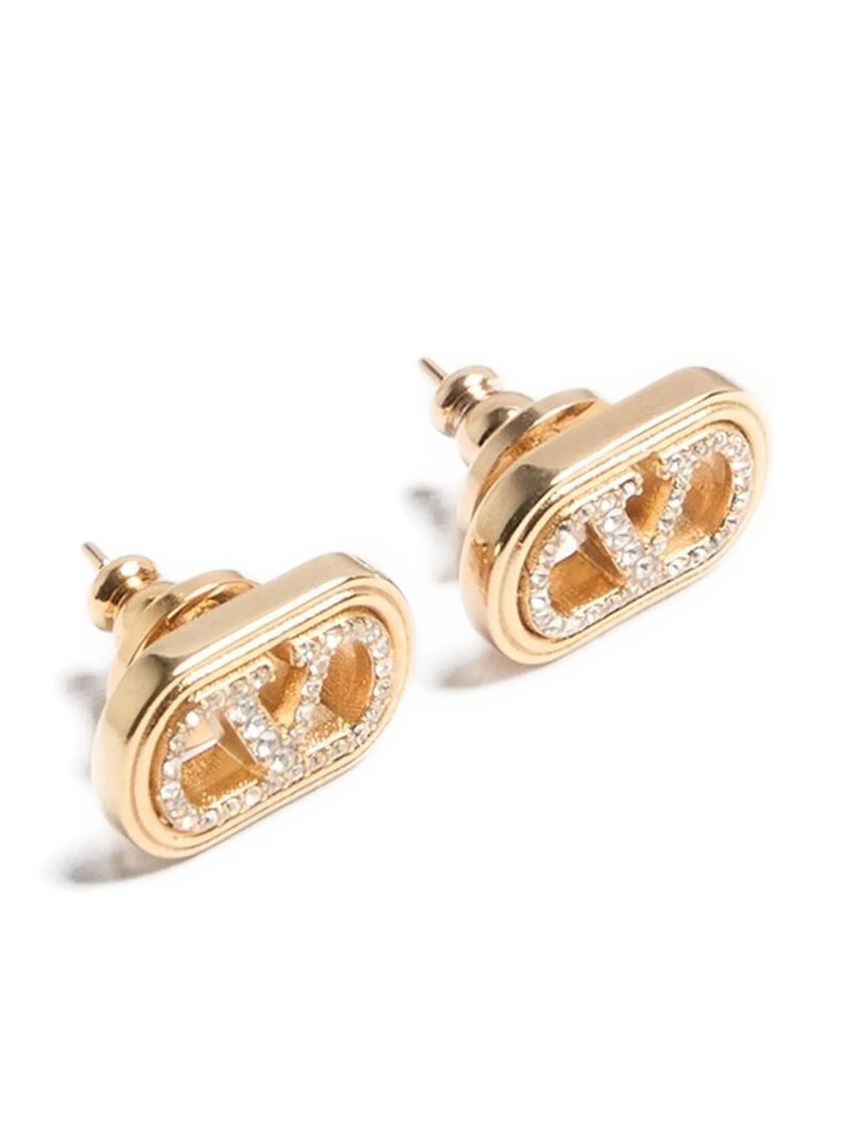 Orecchini Ovalette In Metallo E Cristalli Swarovski®