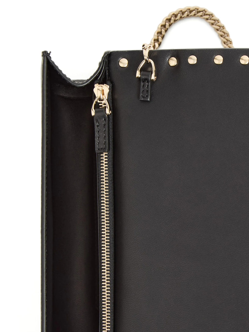 Portafoglio con catena Rockstud