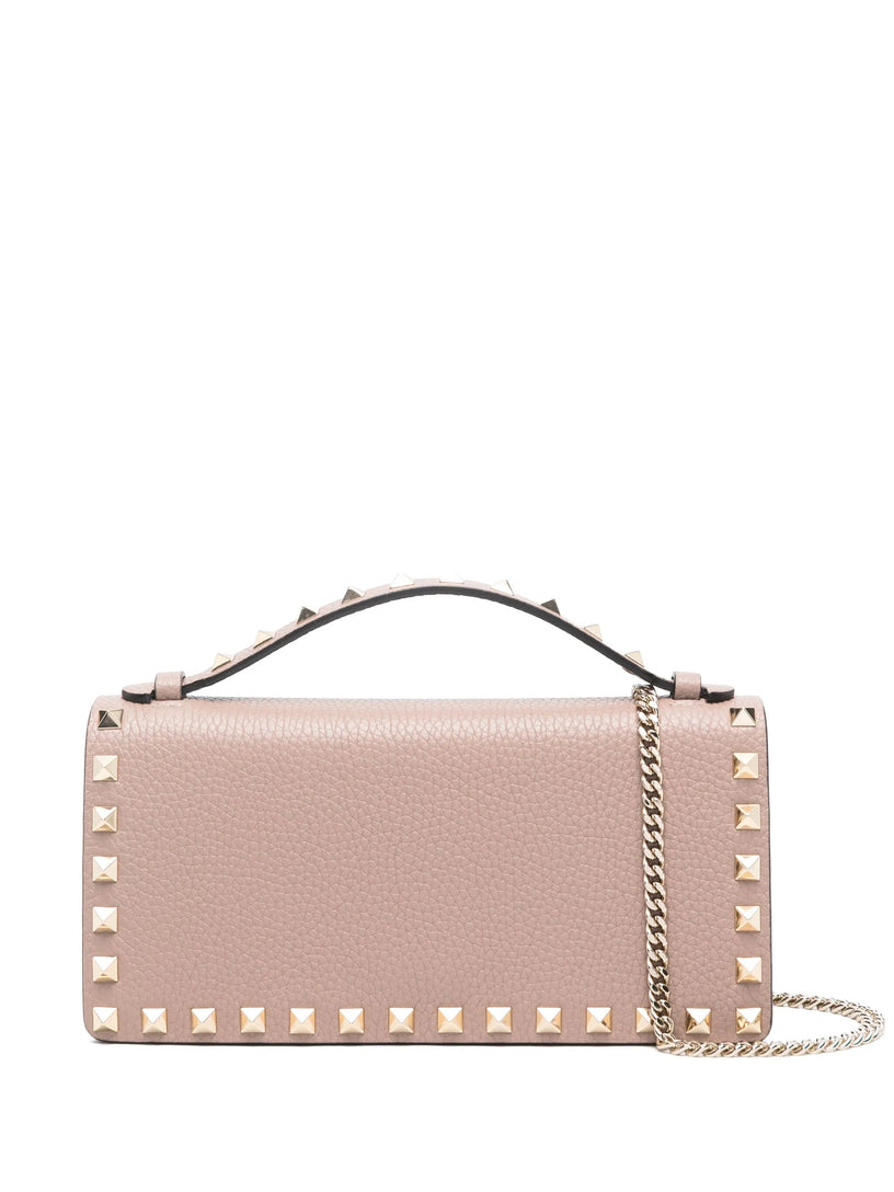 Portafoglio con catena Rockstud