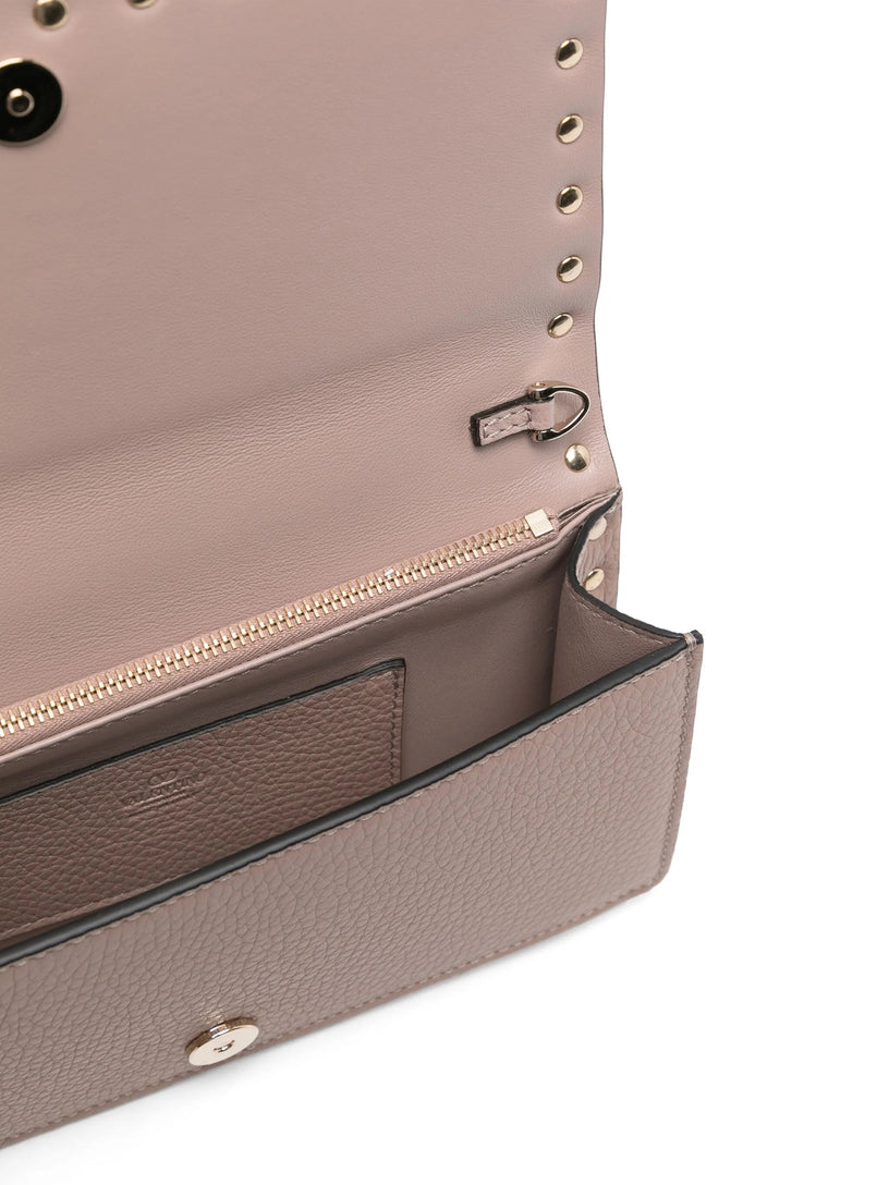 Portafoglio con catena Rockstud