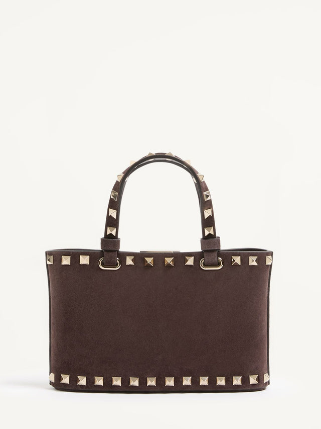 Rockstud Mini Suede Shopping Bag