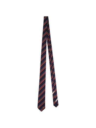 Cravatta Valentie In Seta Jacquard Regimental