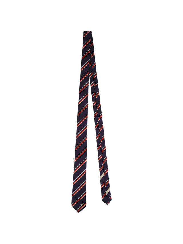 Cravatta Valentie In Seta Jacquard Regimental