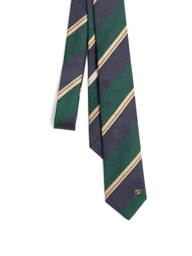Cravatta Valentie in seta jacquard regimental