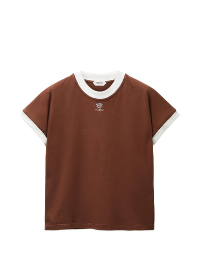 T-shirt slim in stretch jersey di cotone