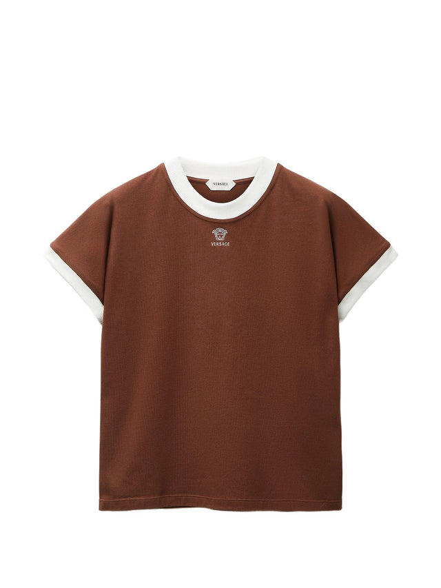 T-shirt slim in stretch jersey di cotone