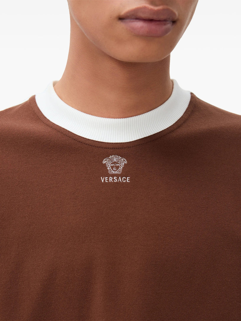 T-shirt slim in stretch jersey di cotone