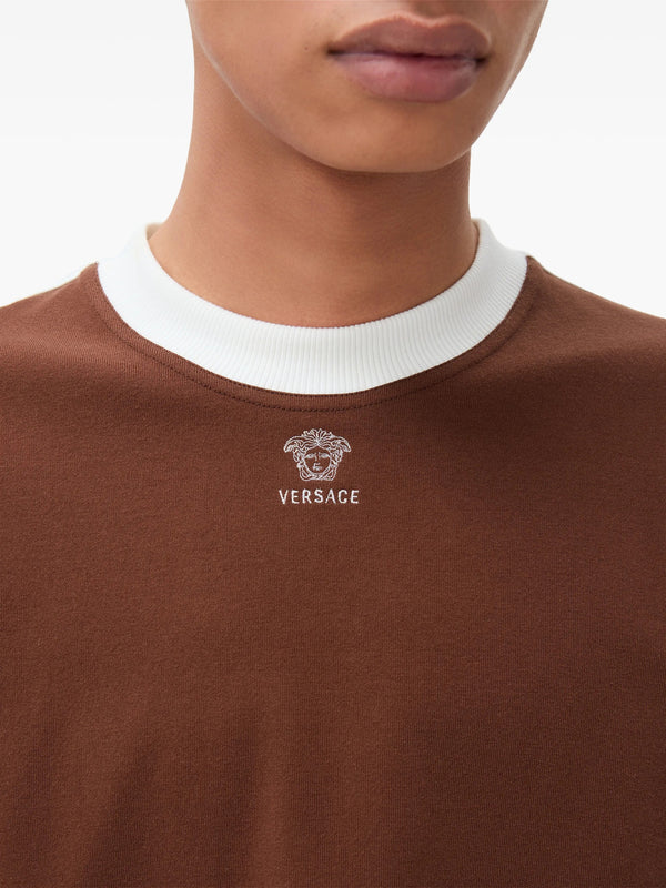 Slim T-shirt in stretch cotton jersey