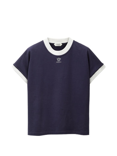T-shirt slim in stretch jersey di cotone