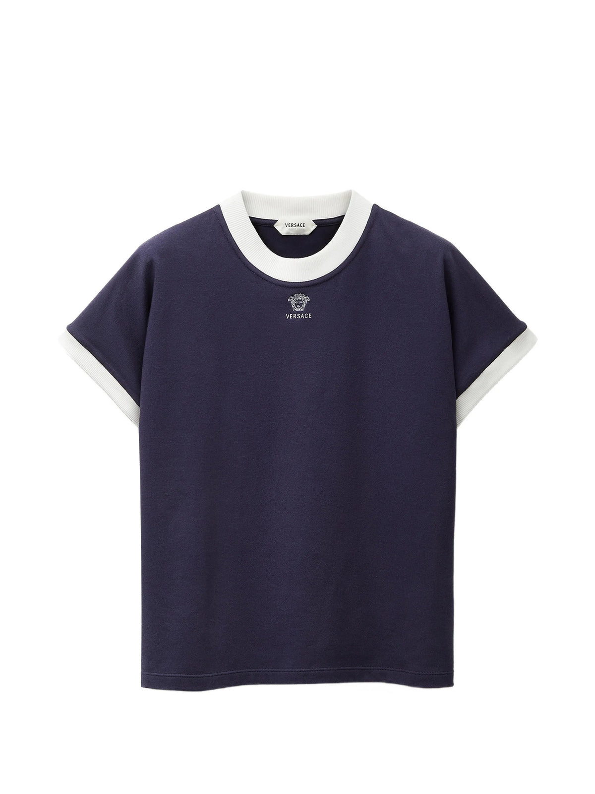 T-shirt slim in stretch jersey di cotone