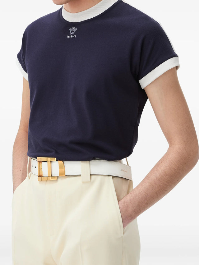 T-shirt slim in stretch jersey di cotone