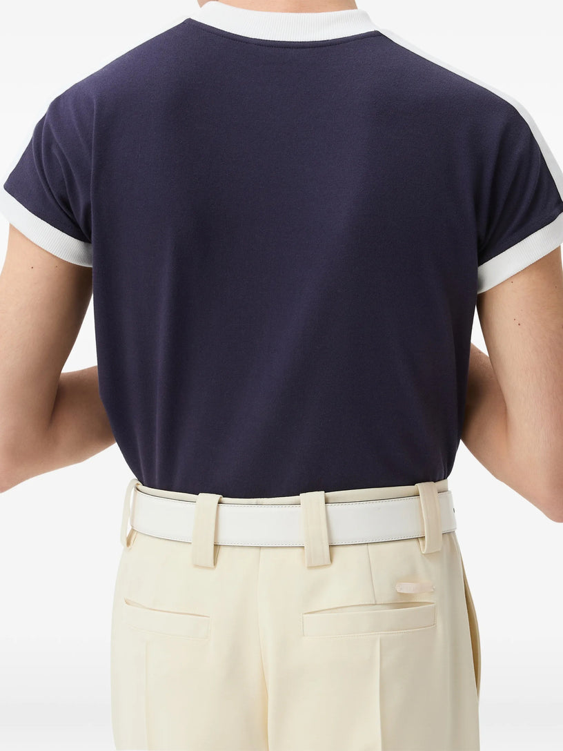 T-shirt slim in stretch jersey di cotone