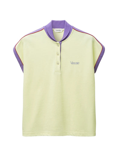 Polo in piqué di cotone con logo ricamato