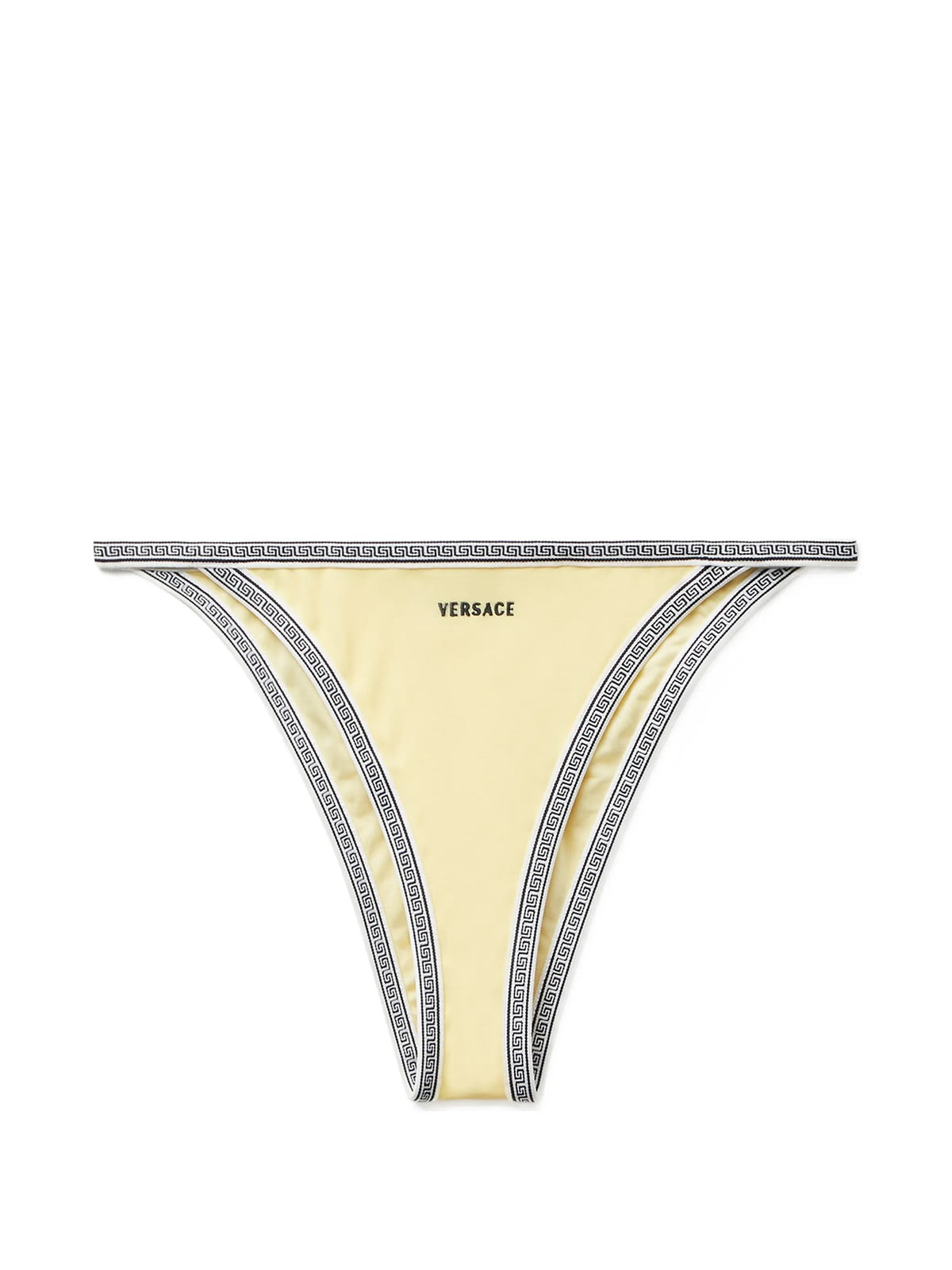 Slip bikini con logo ricamato