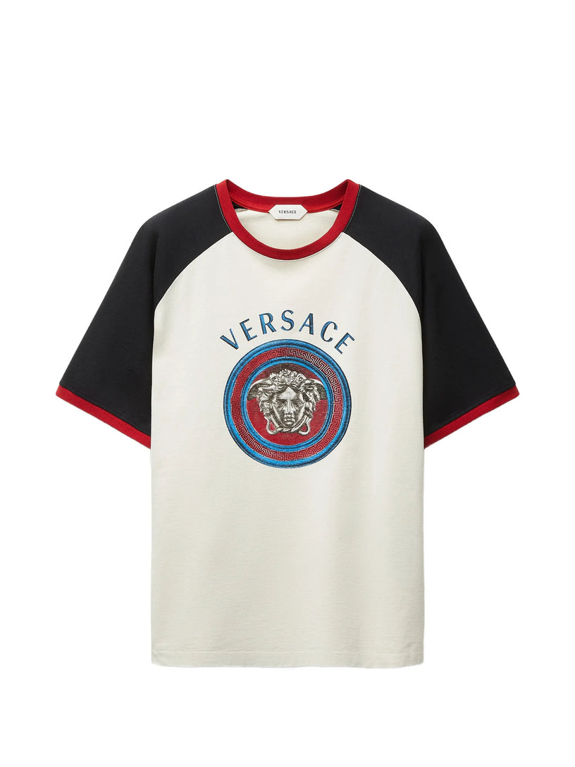 T-shirt regular in jersey di cotone con stampa