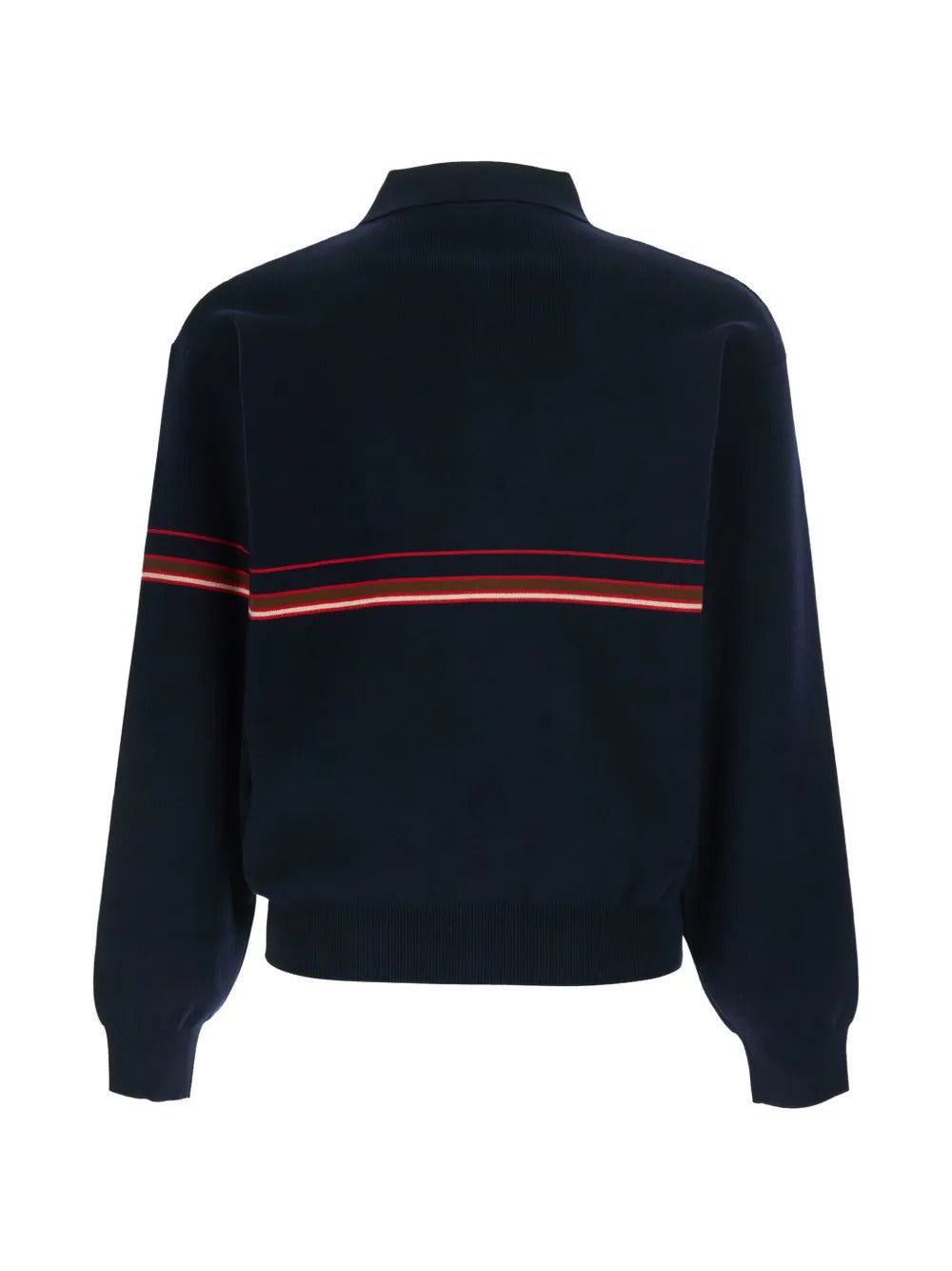 Polo in maglia di cotone con logo ricamato