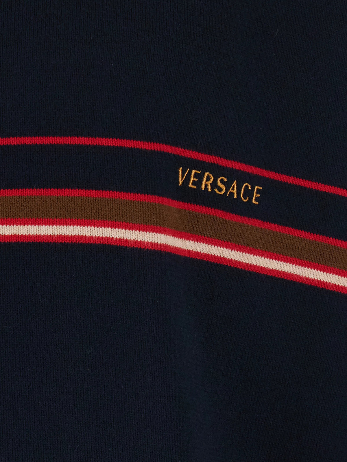 Polo in maglia di cotone con logo ricamato