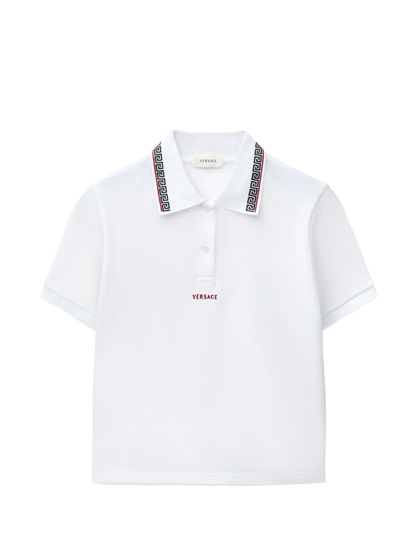 Cotton piqué polo shirt with embroidered logo