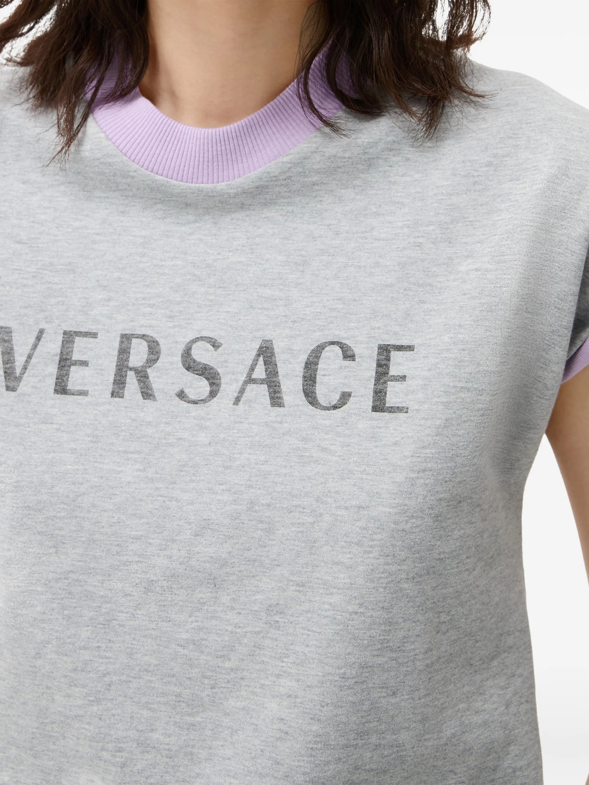 T-shirt in jersey di cotone stretch con stampa