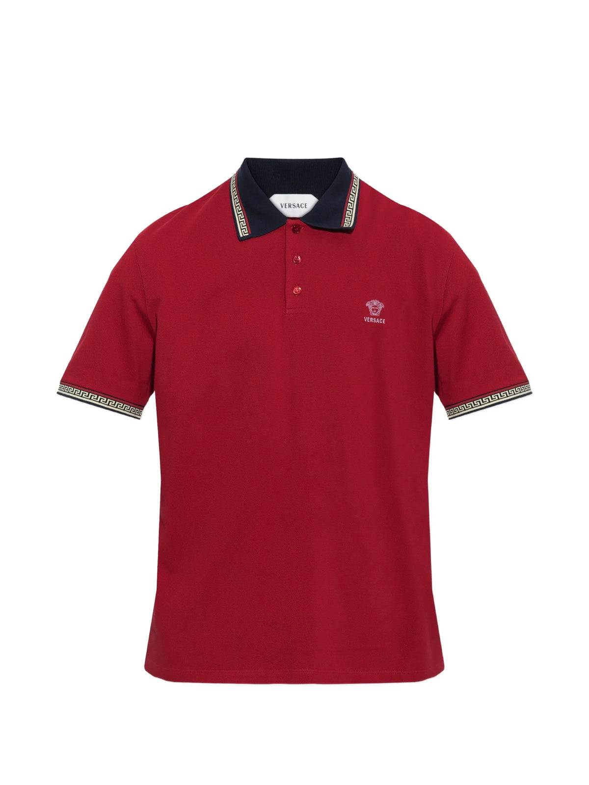 Polo in piqué di cotone con logo ricamato
