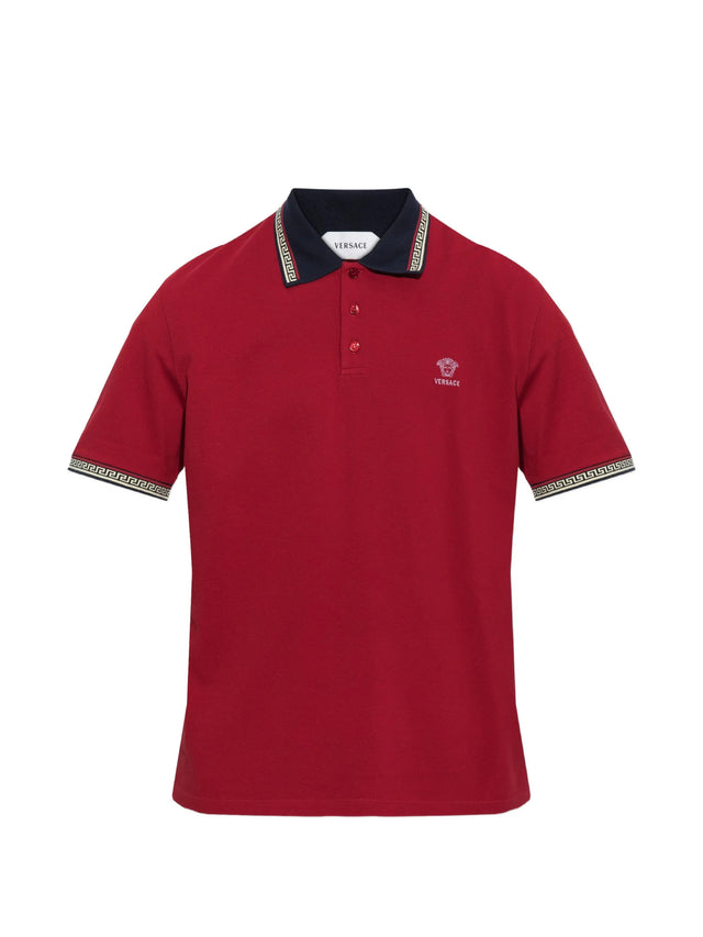 Polo in piqué di cotone con logo ricamato