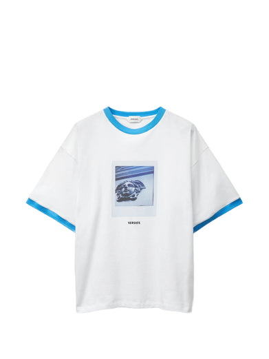 T-shirt regular in jersey di cotone con stampa