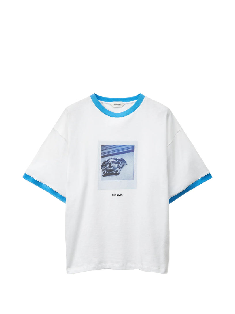 T-shirt regular in jersey di cotone con stampa