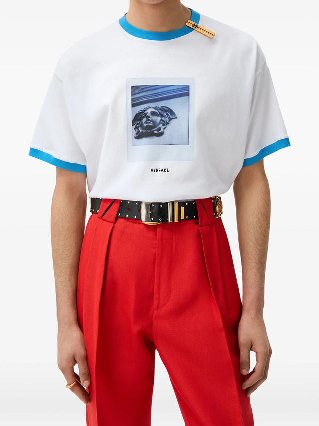 T-shirt regular in jersey di cotone con stampa
