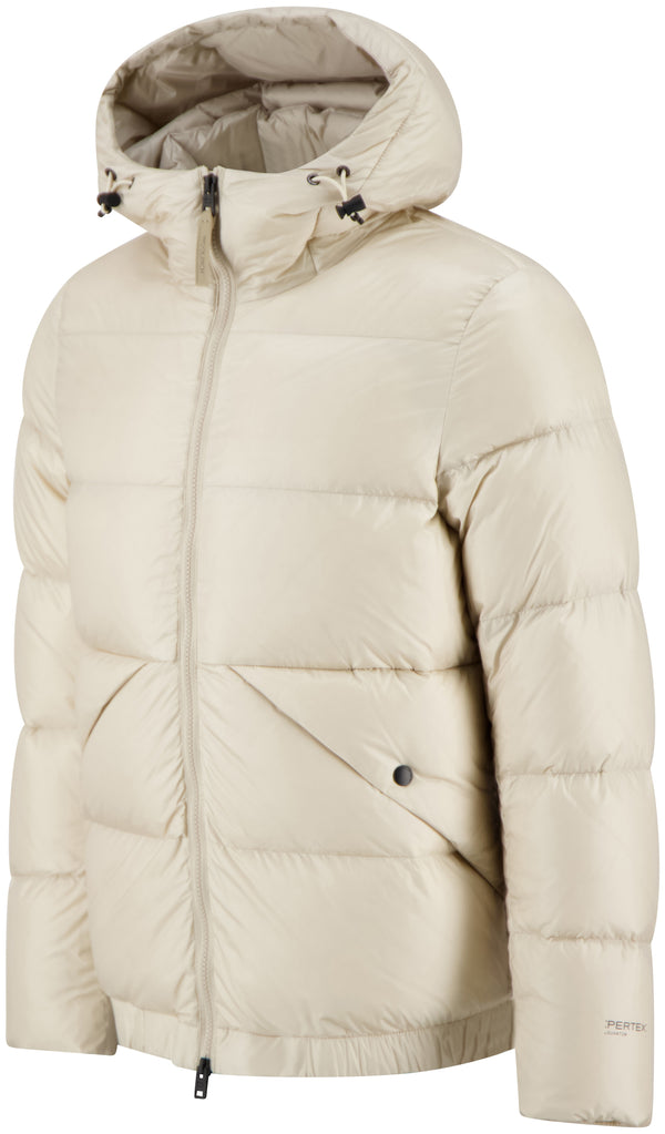 Quilted down jacket in recycled Pertex®