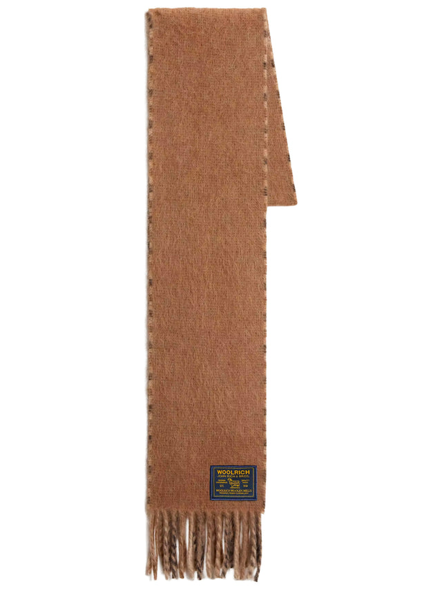 Sciarpa double-face in misto lana vergine, alpaca e mohair